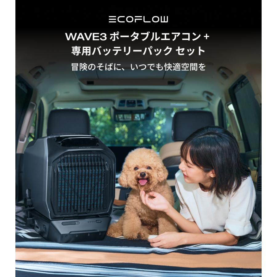 ECOFLOW 夏＆冬両用 ポータブルエアコンEcoFlow WAVE 3+専用バッテリー