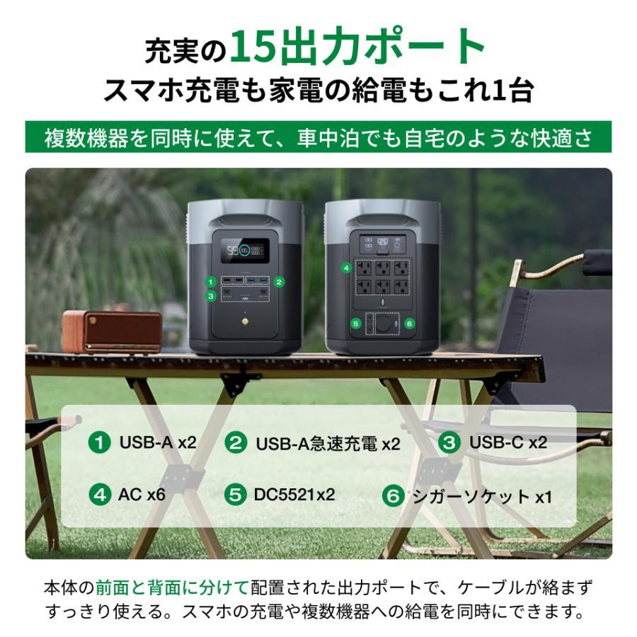 ECOFLOW EcoFlow ポータブル電源DELTA 2 Max2048Wh+ポータブル