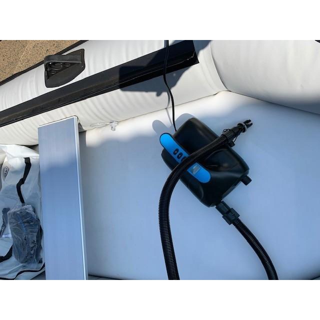 ゴムボート　PVC製　モーターマウント付　リペアキット　収納袋付 ２人乗り　インフレータブル　エアーフロア　船外機３馬力まで対応　新品 