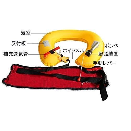 送料無料！ライフジャケット 救命胴衣 ベルト 　手動膨張式   選べる7色　釣り　新品 |  | 02