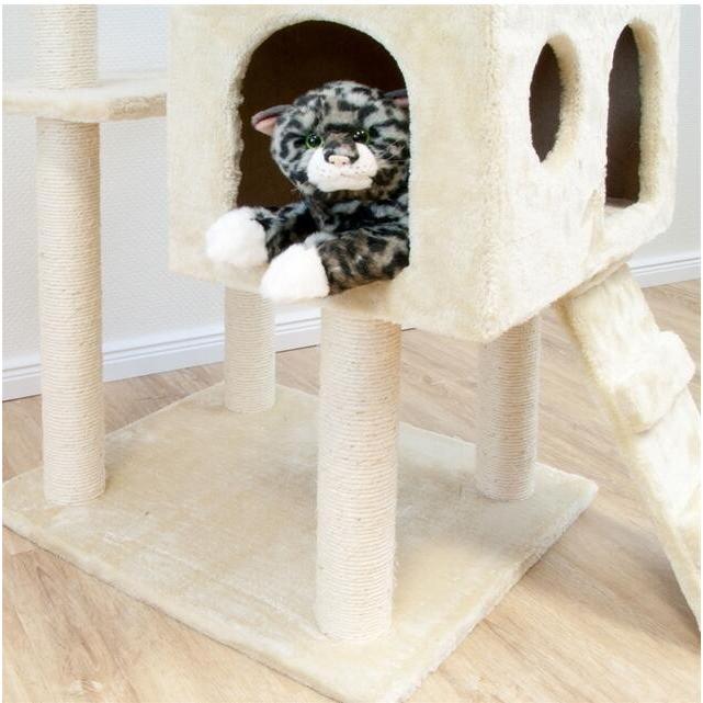 キャットタワー 猫タワー ワイド170cm 　カラー3色　オフホワイト　　ベージュ　　置き型 　爪とぎ　ネコタワー　新品 |  | 03