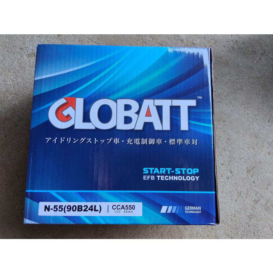 N55L　アイドリングストップ車　GLOBATT EFB N55L B24L互換　新品 |  | 02