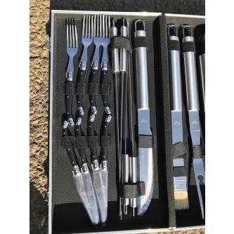 最新型　BBQ調理器具セット　バーベキュー　17点セット　バーベキューセット 　まとめ買い　持ち運びやすい　アタッシュケース　送料無料　y　新品 |  | 02
