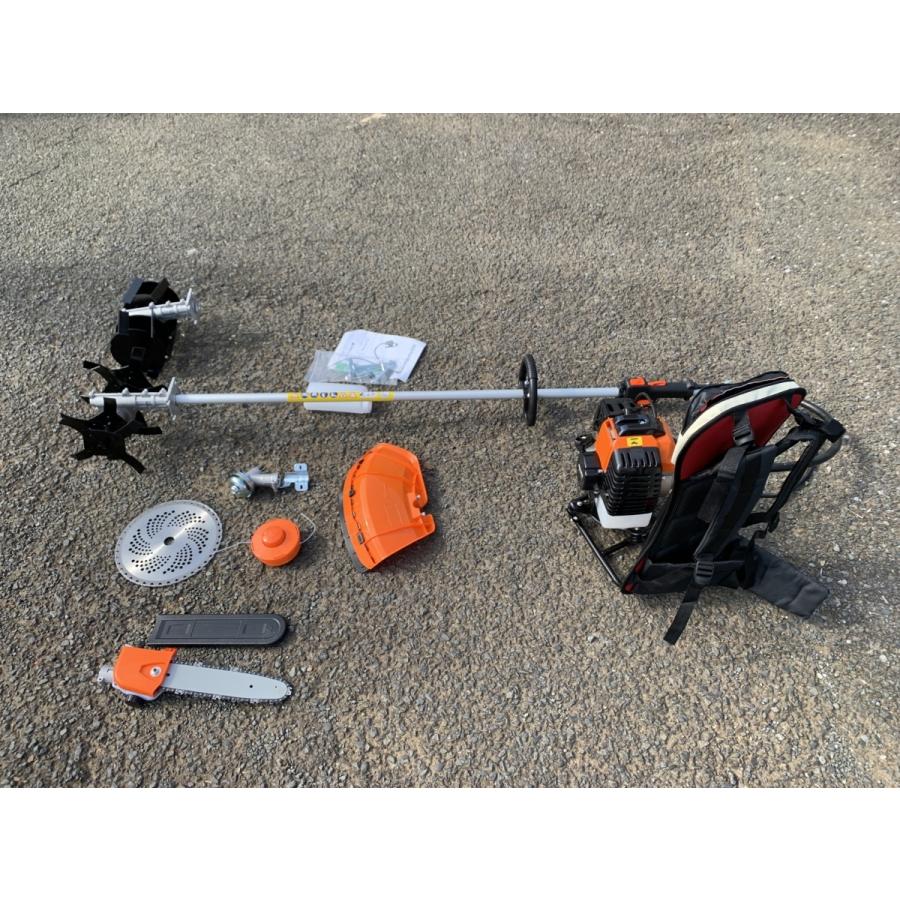 背負い 草刈　チップソー　 チェーンソー　耕運機ローター　交換自在　52ｃｃ 背負い 草刈 チップソー チェーンソー 耕運機ローター 交換自在