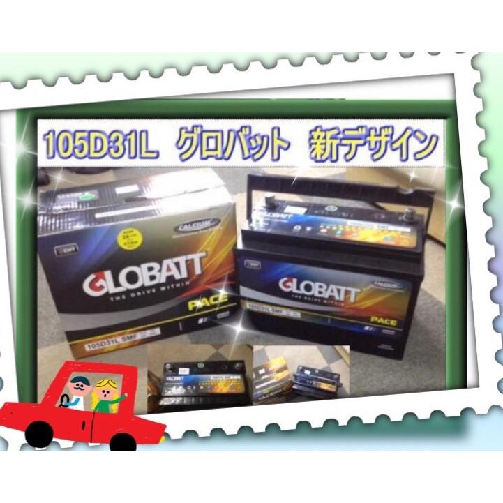 105Ｄ31Ｒ及び105Ｄ31L　 カーバッテリー グロバット　　２年補償 新品 | 