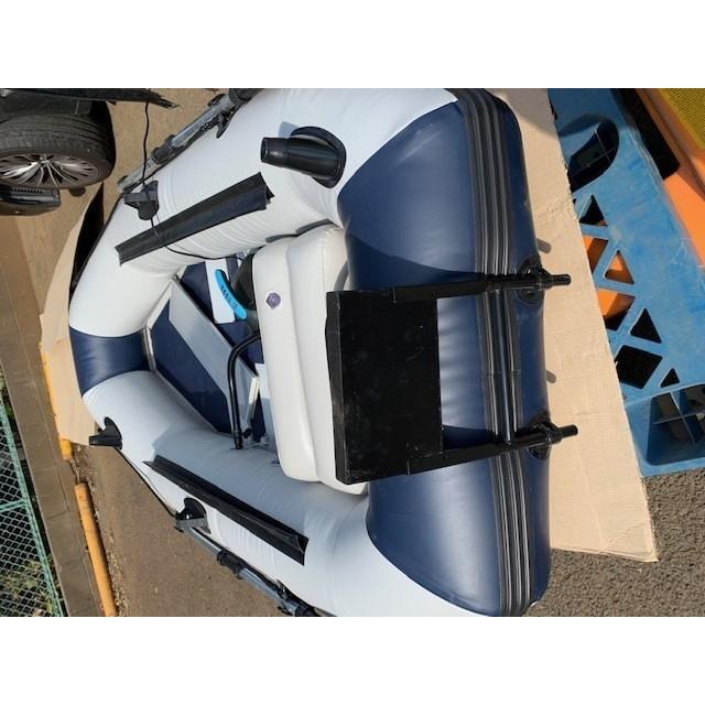 ゴムボート　釣りボート　PVC製　モーターマウント付　リペアキット　収納袋付 ２人乗り　インフレータブル　　船外機３馬力まで対応　新品 y |  | 06