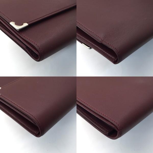 Cartier（カルティエ） 三つ折り財布 マストライン ボルドー 中古