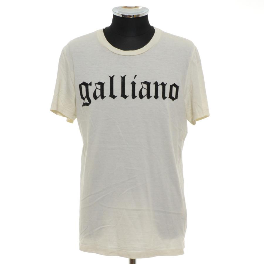 ガリアーノ GALLIANO プリントTシャツ サイズM 中古 古着 : リサイクル