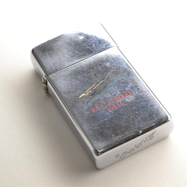 ZIPPO ジッポー オイルライター U.S.S.ORISKANY CVA34 1965年製 60s メンズ シルバー｜ecoikawadani｜05