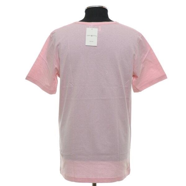 pyjama clothing ピジャマクロージング クルーネックTシャツ サイズL ベルギー製 メンズ ピンク｜ecoikawadani｜02