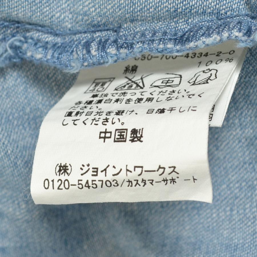 □241283 SIMPLICITE シンプリシテェ B.C STOCK ベイクルーズ ○デニムシャツ 長袖 コットン 七分袖 レディース インディゴブルー｜ecoikawadani｜08