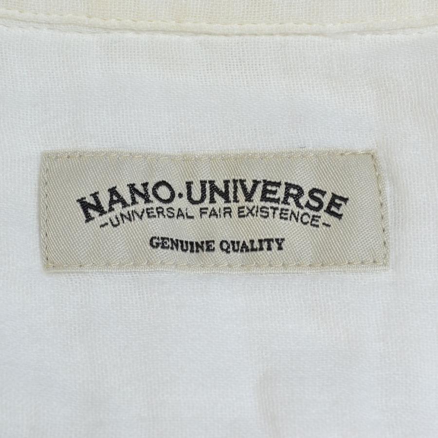 価格は安く シャツ カジュアルシャツ Nano Universe ナノユニバース 七分袖シャツ サイズm メンズ ホワイト Www Threeriversofs Com