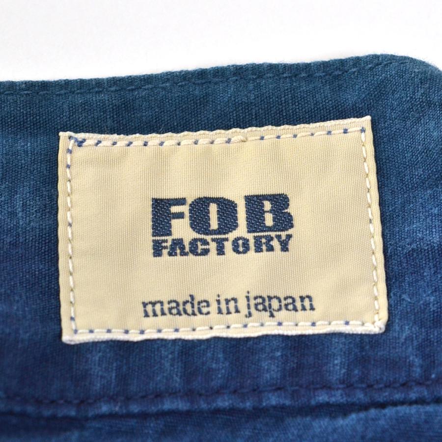 〇274204 未使用品 FOB FACTORY エフオービーファクトリー ◯インディゴワークショーツ ハーフ ショート 抜染 F4150 サイズM メンズ｜ecoikawadani｜08