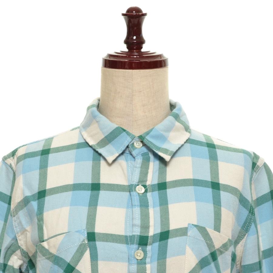 R.H.VINTAGE ロンハーマン ヴィンテージ チェックシャツ サイズS コットン：100% レディース グリーンブルー