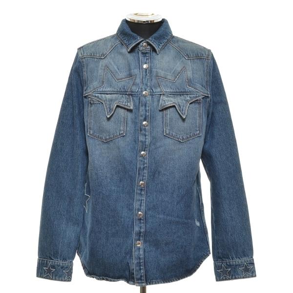 ヴァレンティノ Valentino スターディティールデニムシャツジャケット 古着 ならショッピング ランキングや口コミも豊富なネット通販 更にお得なpaypay残高も スマホアプリも充実で毎日どこからでも気になる商品をその場でお求めいただけます ファッション