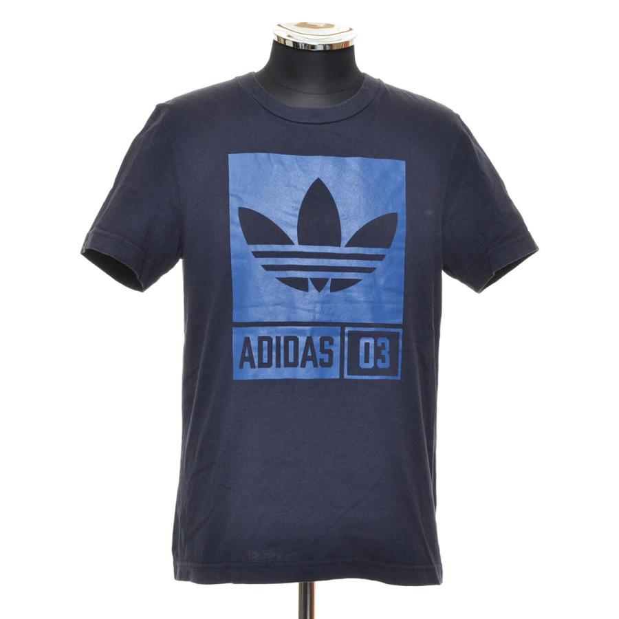 Adidas Originals アディダス オリジナルス ボックスプリントトレフォイルtシャツ 半袖 ショートスリーブ サイズm メンズ ネイビー リサイクル市場エコ 通販 Yahoo ショッピング