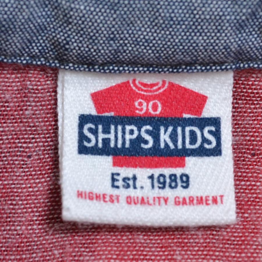 ◇350564 SHIPS KIDS シップスキッズ □チェックシャツ サイズ90 キッズ 子ども ベビー レッド｜ecoikawadani｜03