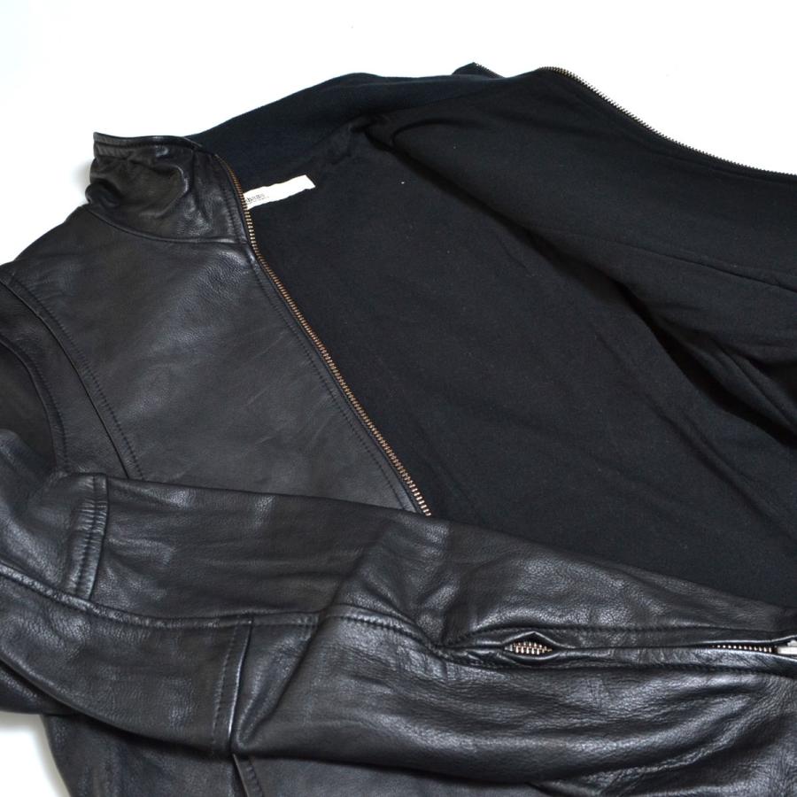 ○358557 Shama シャマ ○レザージャケット ブルゾン サイズ38 牛革製