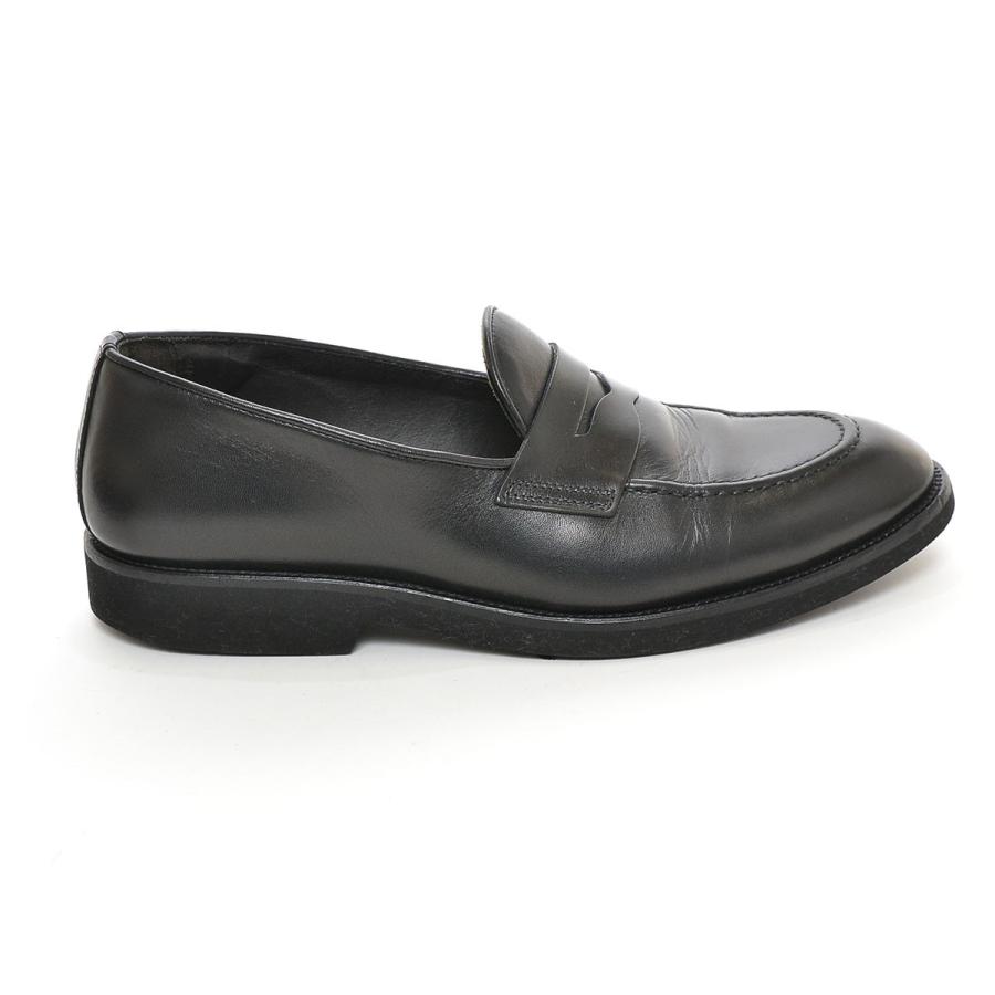 Nano Universe ナノユニバース コインローファー サイズ42 27 0cm レザー イタリア製 メンズ ブラック リサイクル市場エコ 通販 Yahoo ショッピング