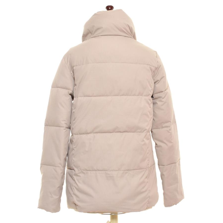E Hyphen World Gallery イーハイフンワールドギャラリー ボリューム襟 中綿ジャケット サイズf ジップ付きポケット ダウンテイスト レディース ベージュ リサイクル市場エコ 通販 Yahoo ショッピング