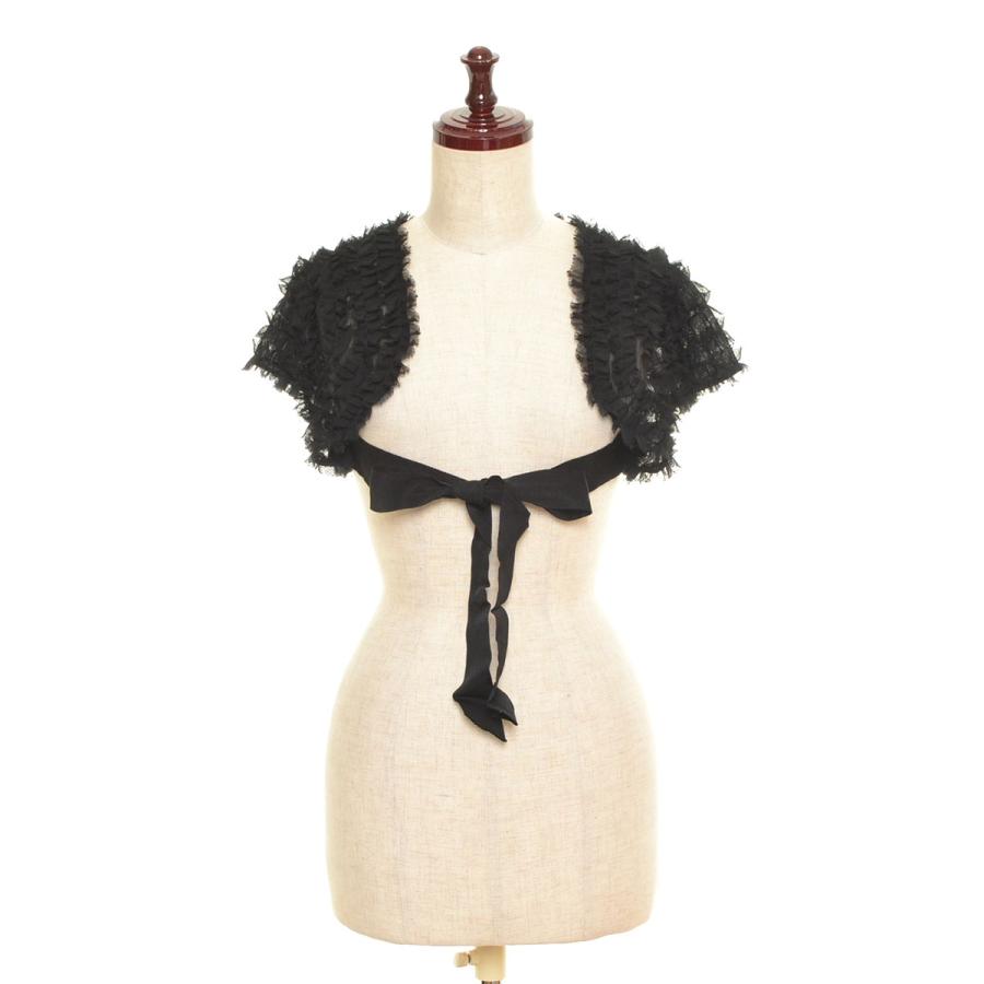 □392130 ships little black シップス ◯フリル ボレロ ドレス 