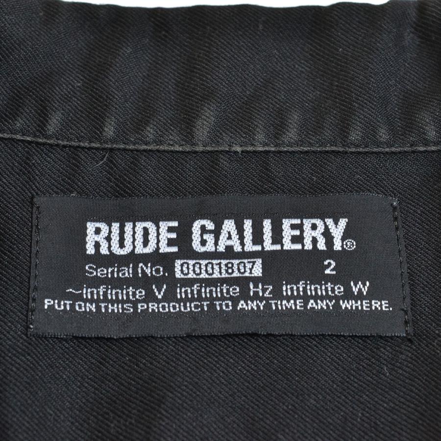 Rude Gallery ルードギャラリー チバユウスケ ボウリングシャツ マリア バック刺繍 サイズ2 レーヨン オープンカラー 日本製 メンズ ブラック リサイクル市場エコ 通販 Yahoo ショッピング