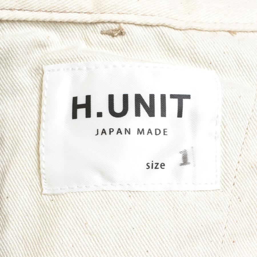 ○400726 未使用品 H.UNIT エイチユニット ○Comb twill suspender 