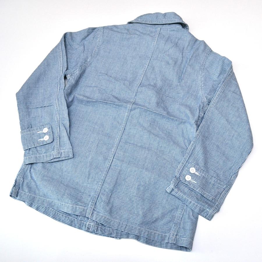 ◇402394 DENIM DUNGAREE デニムダンガリー FITH フィス ○コットンピーコート Pコート サイズ150 キッズ 子ども ジュニア ブルー 千鳥格子｜ecoikawadani｜07