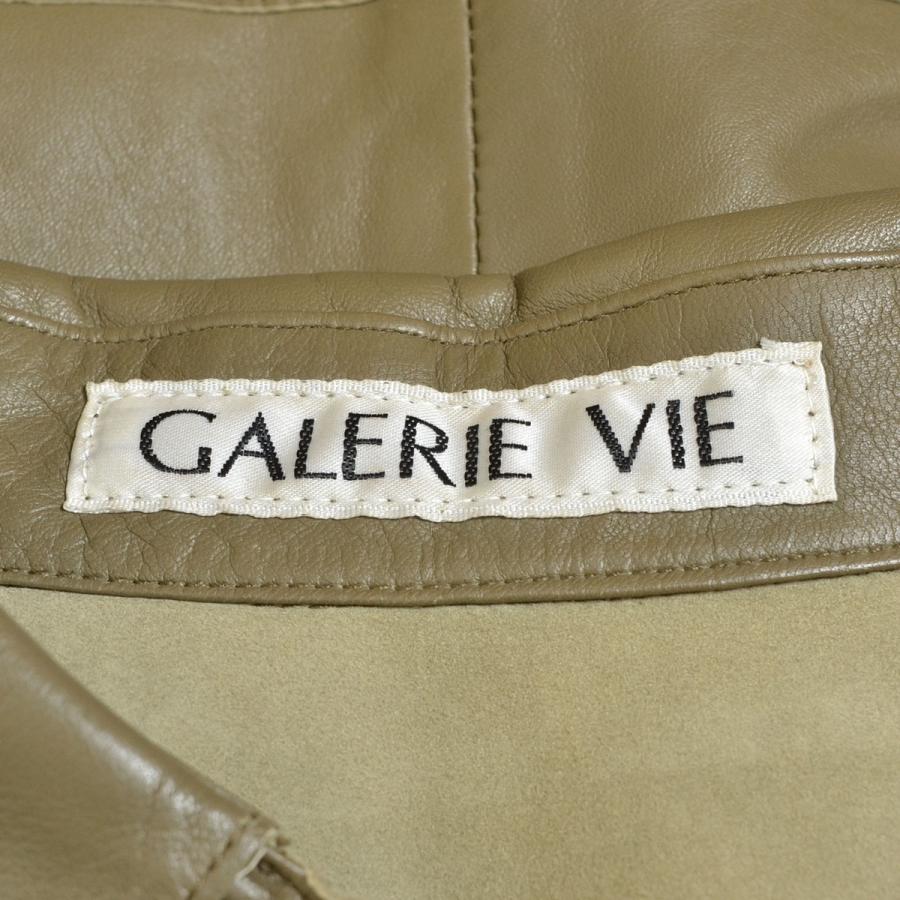 GALERIE VIE ギャルリーヴィー トゥモローランド ラムレザージャケット 羊革 レディース カーキ オリーブ :0230404854:リサイクル市場エコ 通販 ギャルリー ヴィー レザージャケット 牛革 トゥモローランド