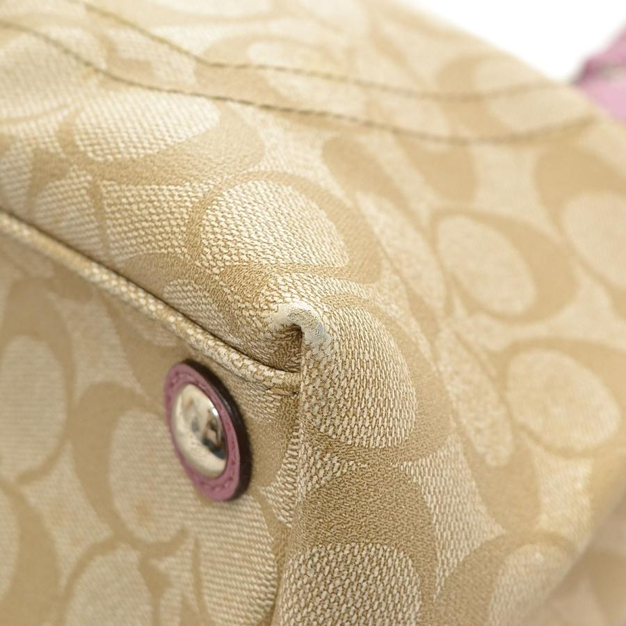 COACH コーチ トートバッグ シグネチャー F15707 PVC レザー