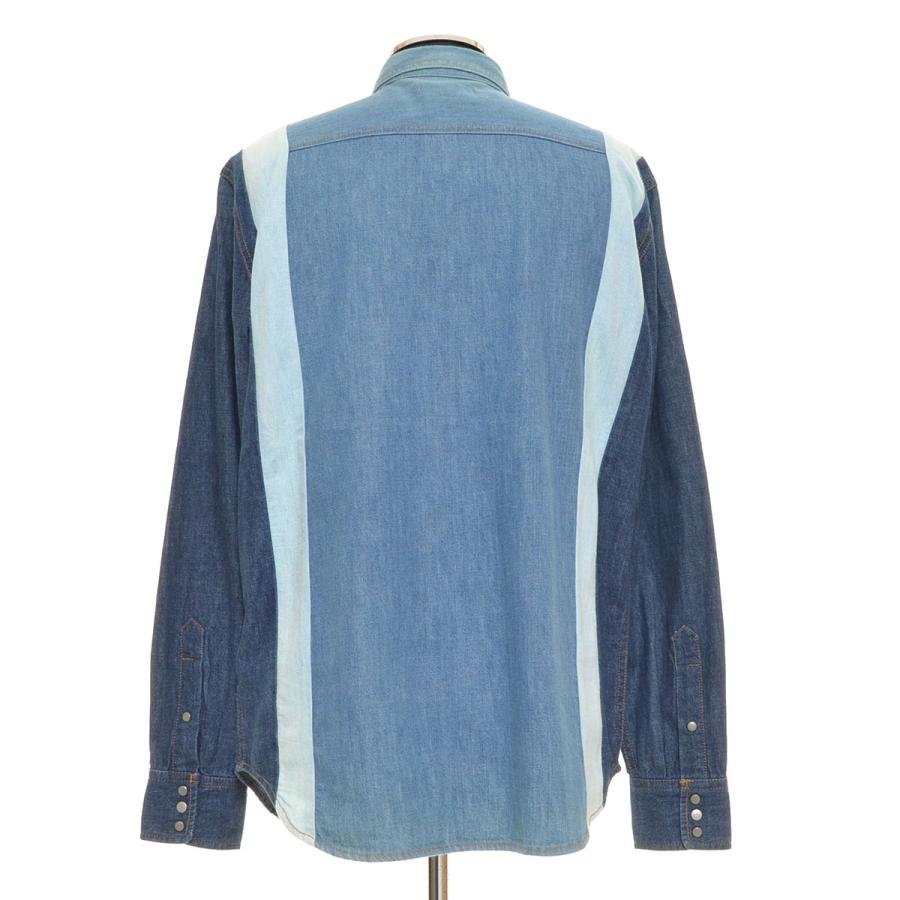 DIESEL（ディーゼル） 切替デニムシャツ サイズM メンズ インディゴ 