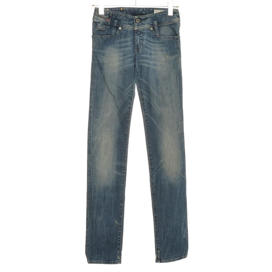DIESEL □417565 ディーゼル ○ローライズストレートダメージジーンズ 