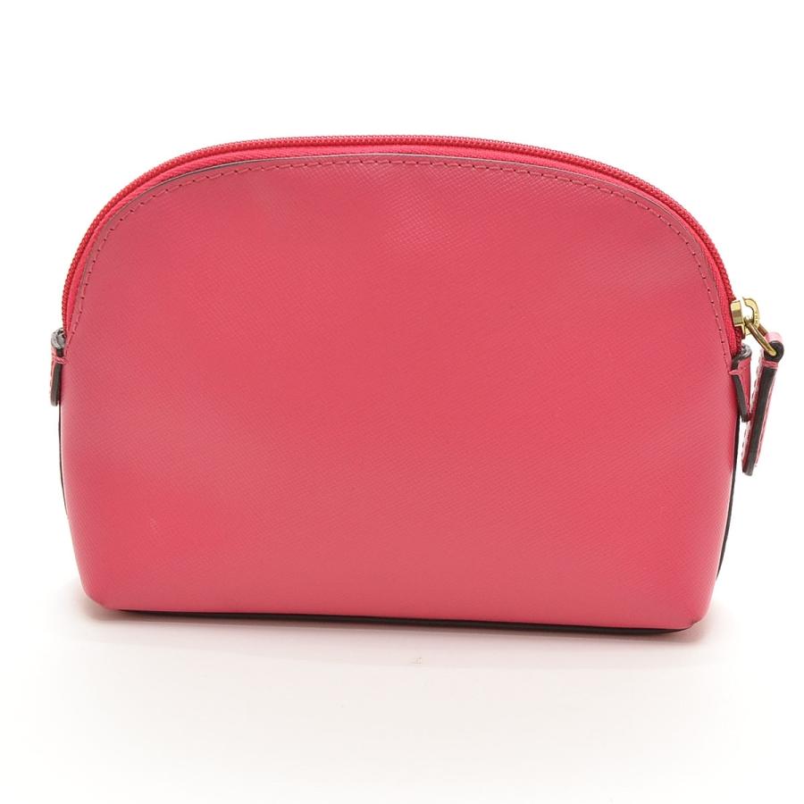 COACH（コーチ） 半月型化粧ポーチ レザー レディース ピンク 
