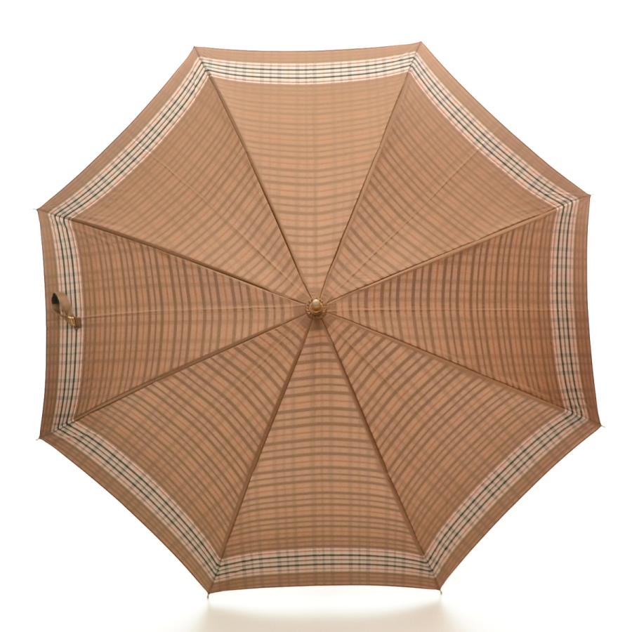 DAKS ◇444945 未使用品 ダックス ◯雨傘 長傘 ベージュ チェック  