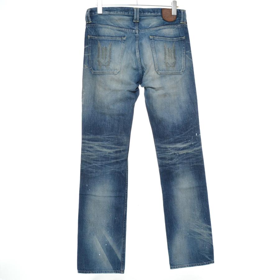 ROAR DENIM RHINESTONE STACKED FLARE DENIM (G52-669:RUST) | Brand 
