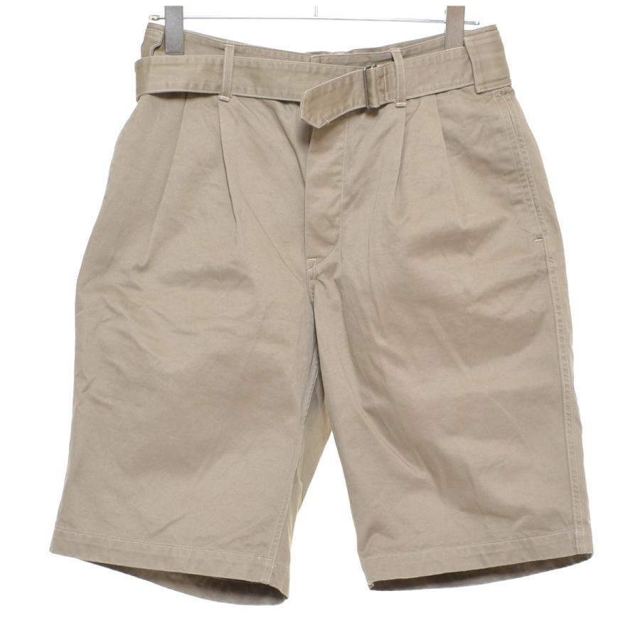 COMOLI ○453861 コモリ ○ベルト付き チノパン ワイドチノハーフ 