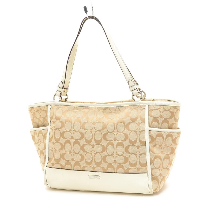 COACH トートバッグ シグネチャー ベージュ コーチ COACH バッグ