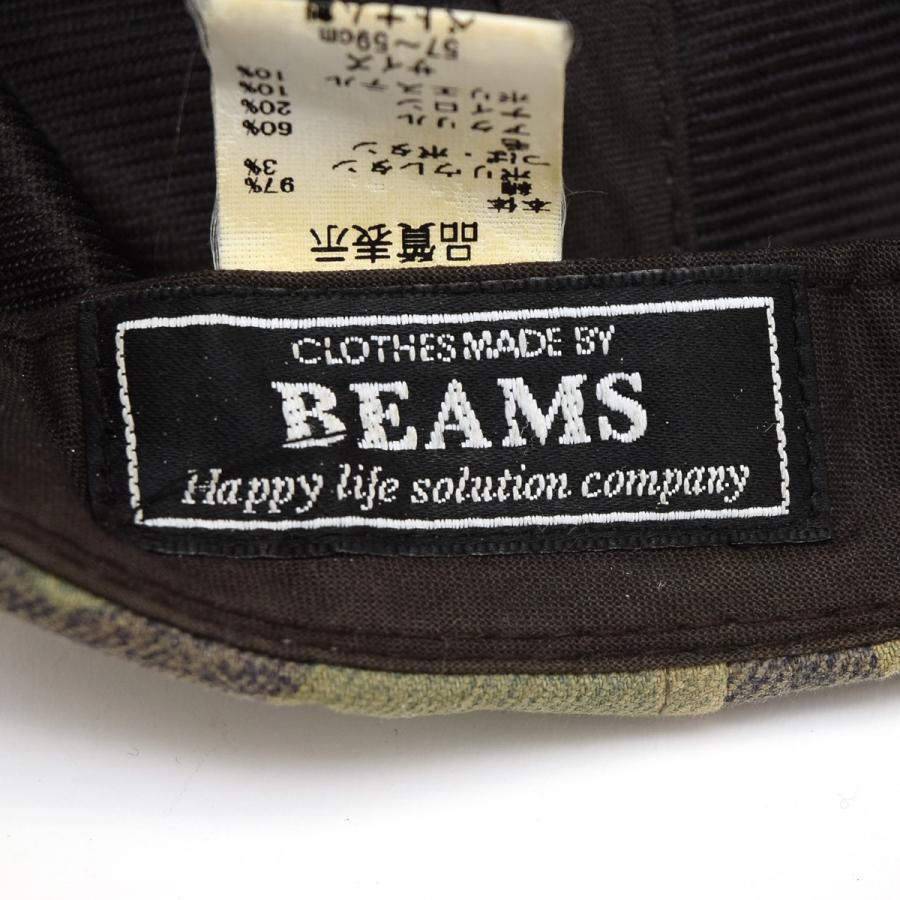 〇455029 BEAMS ビームス ◯カモフラージュ 帽子 キャップ サイズ57-59 メンズ カーキ｜ecoikawadani｜04