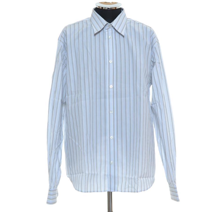 ○462863 HERMES エルメス ○セリエボタンチェックシャツ ストライプ 