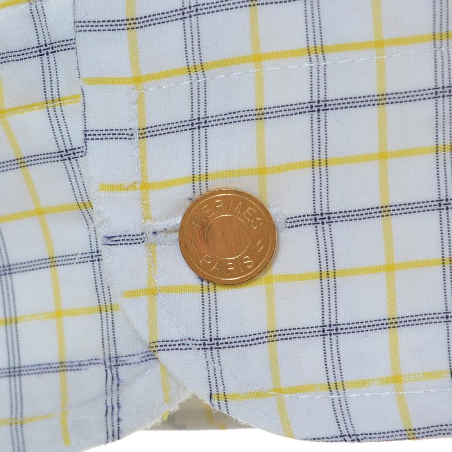 ○462871 HERMES エルメス ○セリエボタンシャツ ボタンダウン サイズ 