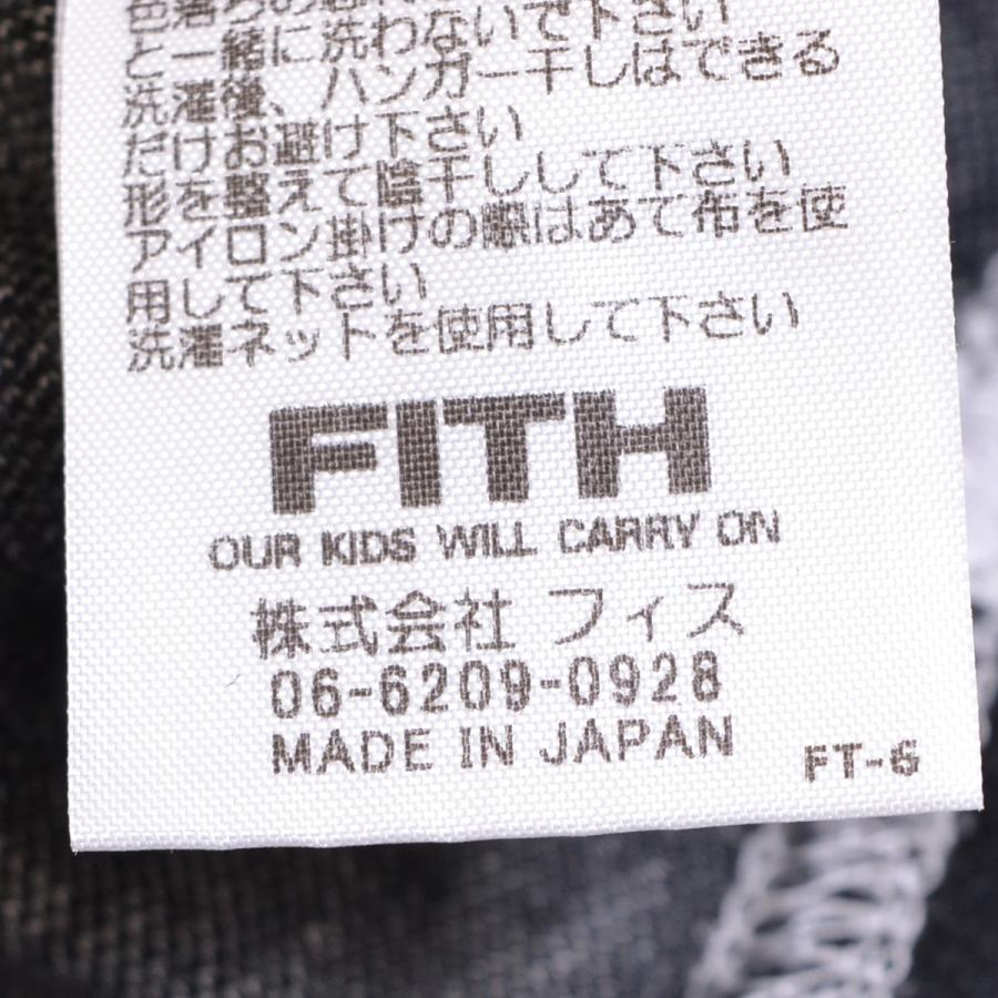 ◆463826 FITH フィス ■半袖Tシャツ トップス ランダムブロックチェックT サイズ130 キッズ 子ども ジュニア 日本製 ブラック グレー｜ecoikawadani｜07