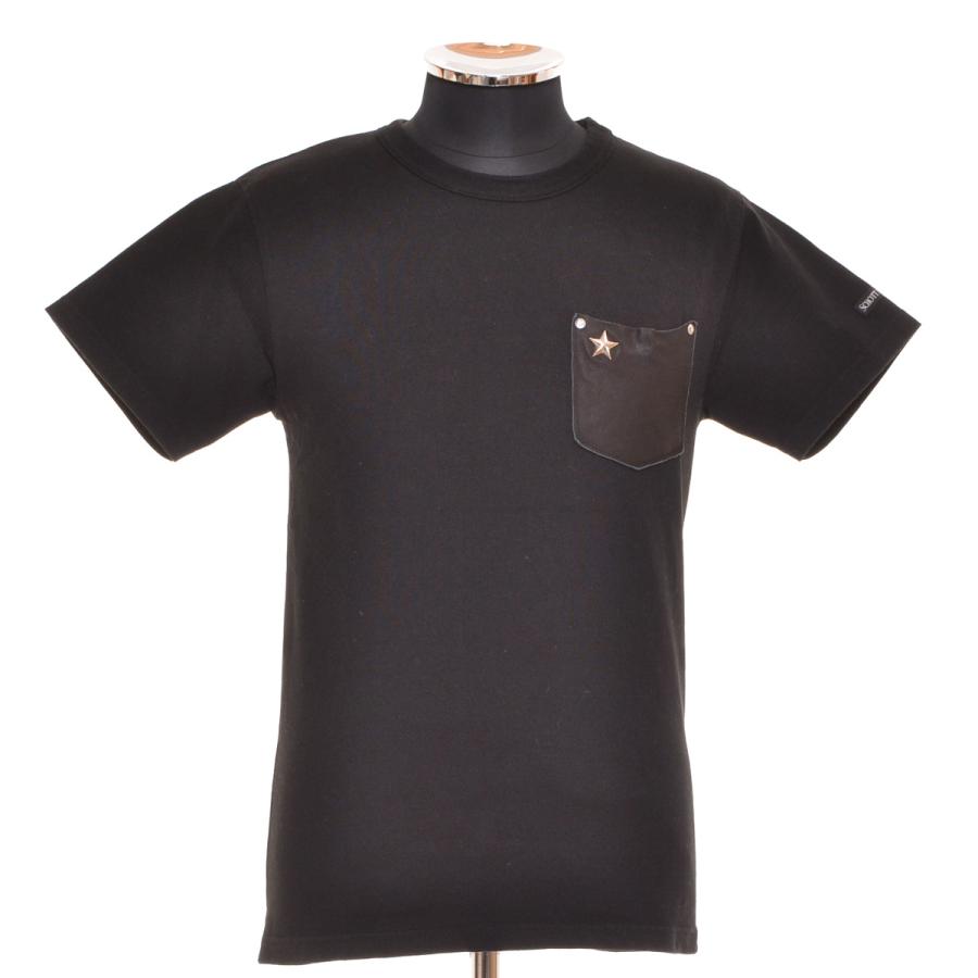 Schott N.Y.C 〇464178 ショット Tシャツ 半袖 ○レザーポケット 