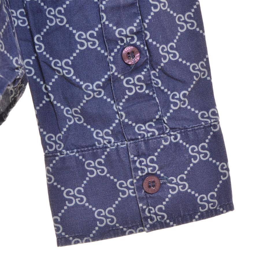 ○467700 OLD STUSSY ステューシー ○総柄シャツ ヴィンテージ サイズS