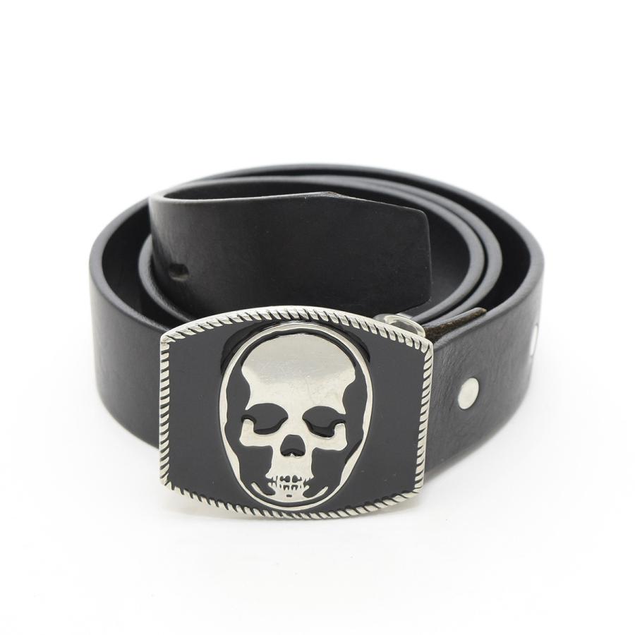 Lucien pellat-finet レザー ベルト　スカル 　ターコイズ 170419-16.jpg