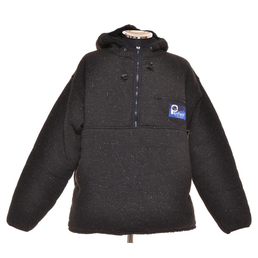 469349 PenField ペンフィールド ボンディングニットジャケット アノラックパーカー 90's USA製 サイズM 裏ボア メンズ