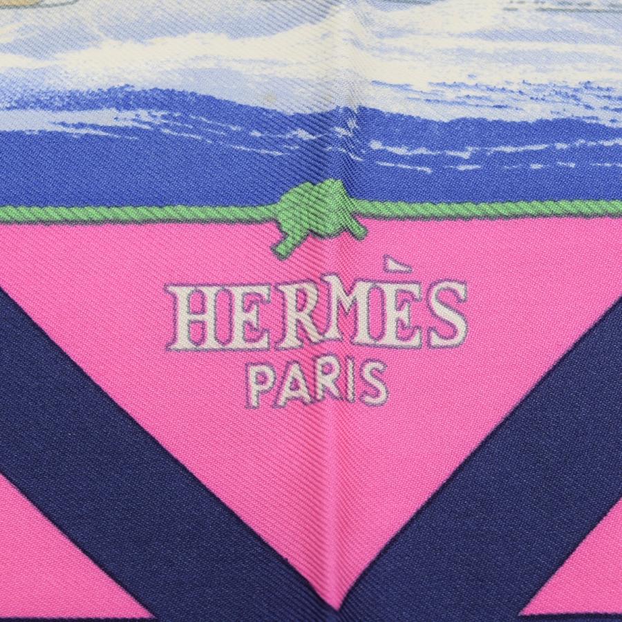 HERMES エルメス スカーフ カレ90 BY YANNICK MANIER NIB ヨット HERMES エルメス スカーフ カレ90 BY YANNICK MANIER NIB ヨット