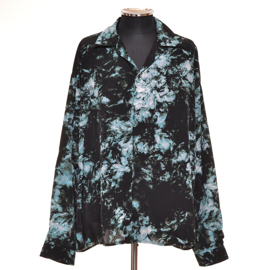 HARE ○470449 ハレ ○オープンカラーシャツ 長袖 開襟 柄シャツ  