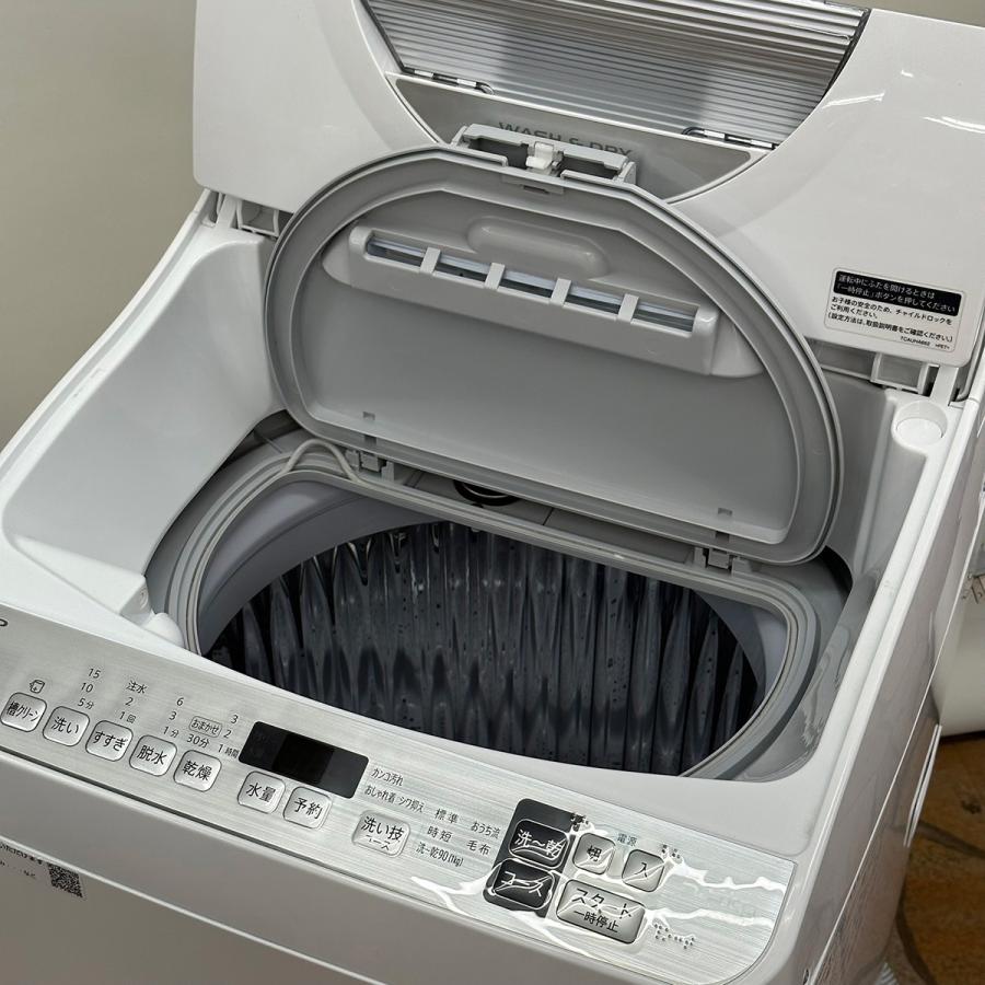 SHARP 洗濯機 乾燥機能付き ES-TX5D-S 2020年製 - 洗濯機