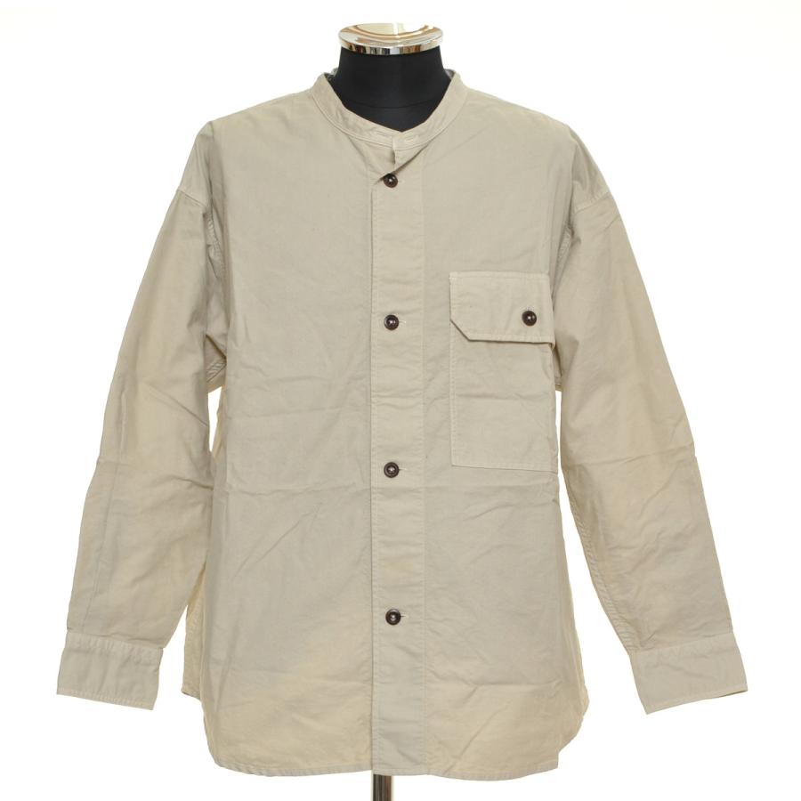 マーガレットハウエル MHL. / SOFT HOPSACK バンドカラーシャツ