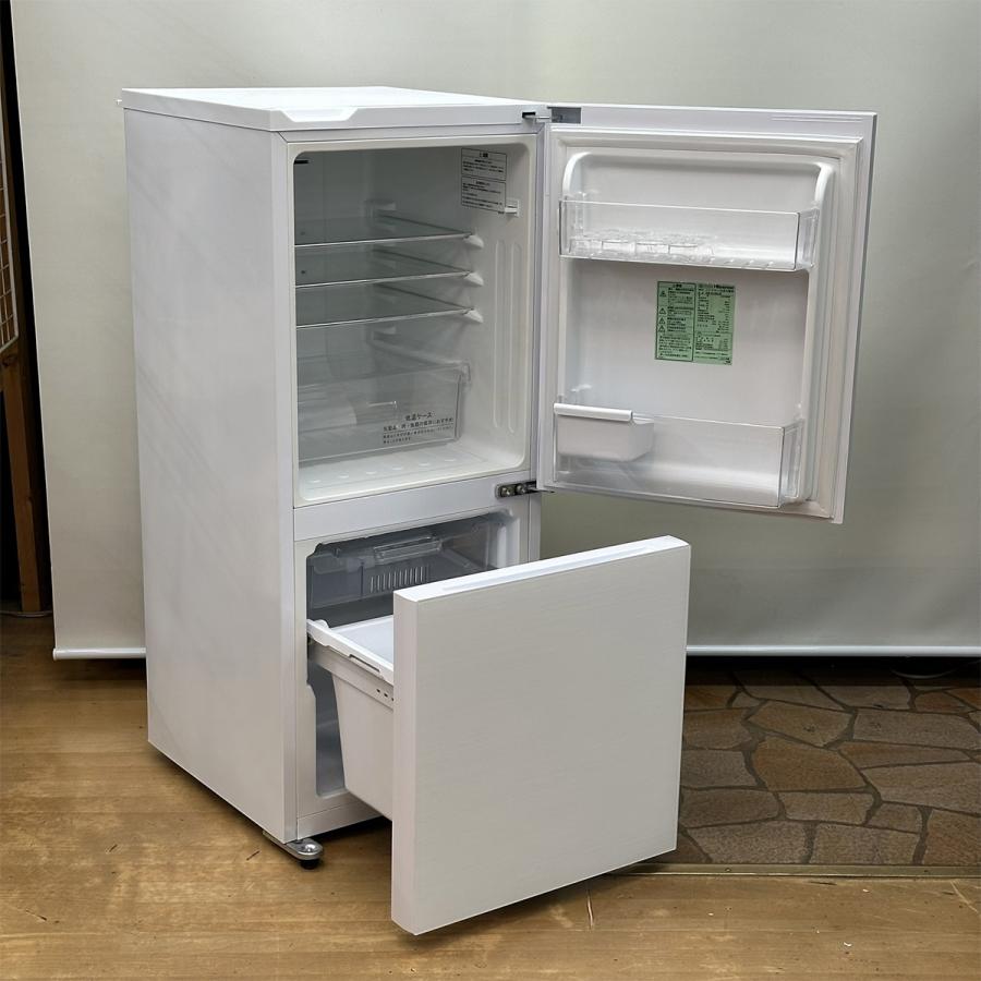 送料設置無料　Hisense 2ドア冷凍冷蔵庫 HR-G13B-W 冷蔵庫 ホワイト HR-G13B-W [134L /2ドア /右開きタイプ] [冷凍室 46L